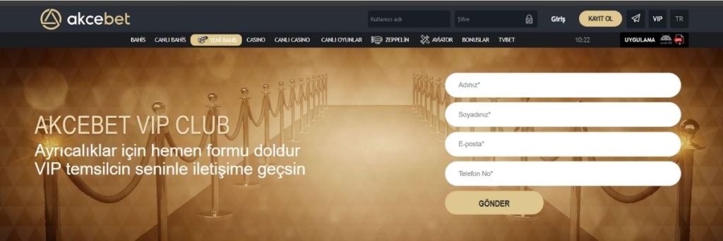 Akcebet VIP Üyelik